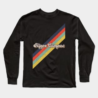 retro vintage color Hippo Campus Long Sleeve T-Shirt